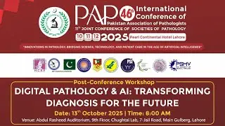 Digital Pathology, Artificial Intelligence, Machine Learning, Medical Perspective, Prof. Parwani