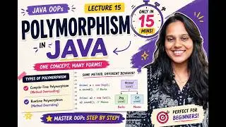 Polymorphism in Java Explained in 15 Minutes 🔥 | Method Overloading & Overriding | Lecture 15