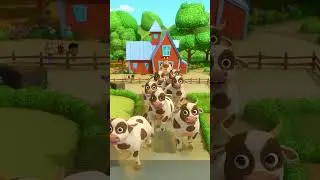 Bag of Cows on the Loose 🐮🤠 #cartoon #crazy #cow