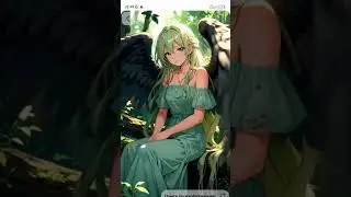 Ebony wings unfold, the rise of a fallen angel#ii #anime  #beautiful  #woman