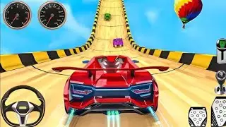 Superhero Car Mega Ramp Driving Tracks - Impossible GT Car Stunts Racing 3D - Android GamePlay