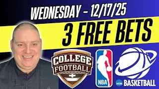Wednesday 3 Free Betting Picks - 12/17/25 l Craig Trapp NBA Picks & NCAAB Predictions