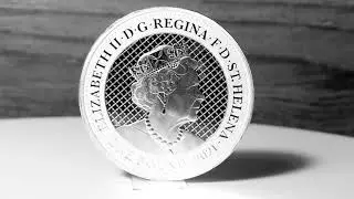 1 pound silver 1oz Cash India Wildlife: The Elephant 2021 St Helena