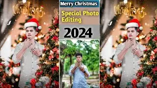 Christmas Photo Editing 2024 | Christmas Photo Editing Picsart | Merry Christmas Photo Editing