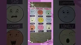 Emotions Chart for Preschool😊| Learn Feelings and Emotions with Fun Smiley Faces🎭| 📚 #emotionchart