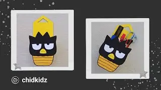 Bad Badtz Maru Sanrio Hanging Rack Cardboard [ 3 Minute Craft ]