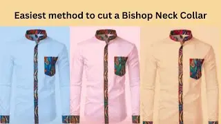 Perfect Bishop Collar Cutting | Easiest Method For Beginners | Shirtmaking