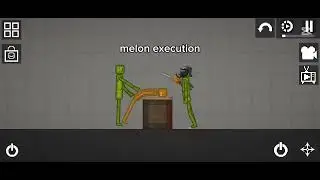 Brutal death ( melon playground ) execution cake and pumkin 