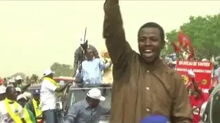 Tchad, Le candidat I. Deby Itno en campagne à Moundou