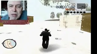 Летсплей игра ГТА 3, зима - Grand Theft Auto 3 Frosted Winter, человек Геннадий Горин играет в игру
