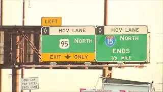 Carpooling lanes serve as an efficient way for locals to travel Las Vegas