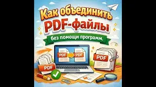 Как объединить PDF-файлы  без помощи программ.