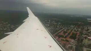 Brussels Airlines CRJ 900 landing in Berlin Tegel