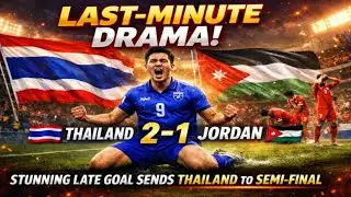 LAST-MINUTE DRAMA! Thailand U23 2&ndash;1 Jordan U23 | Quarter-Final Thriller | AFC U23 Asian Cup 🇹🇭⚽🇯🇴