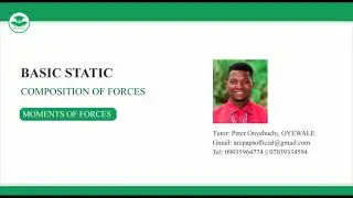 STRUCTURES FOR ARCHITECTS: BASIC STATIC: COMPOSITION OF FORCES