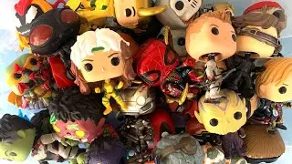 Полная коллекция фигурок Funko Pop: Танос, Железный человек, Капитан Америка, Тор, Человек-паук