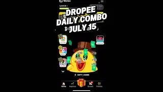 15 July 2025 Dropee Daily Combo Today #dropee #dropeeairdrop #dropeecombotoday