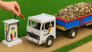 DIY Mini Truck Builds Strong Cement Bridge | Creative Engineering Construction Project