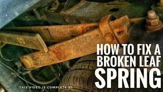 How to fix a broken leaf springs NO WELDING!!!