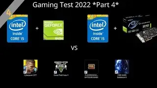 i5 5200u gt940m + Egpu Gaming Test in 2022