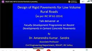 FDP-DAY-4-Design of Concrete Pavements for Low Volume Rural Roads by Dr. Amarendra Kumar.Sandra