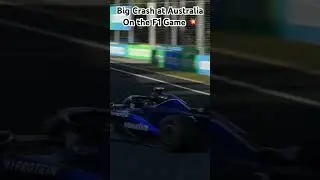 Big Crash at Australia on F1 24..💥, onboard is on a different short.😁