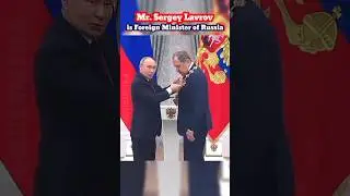 Mr. Putin's Very Close Friend | Sergey Lavrov | Russia | Moscow | #putin #russia #ukraine #shorts