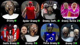 Granny, Spider Granny, Granny Dark Madness, Santa Granny, Granny Barbie, Granny Chapter Two,Granny 3