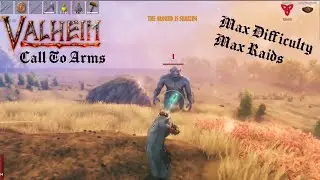 Lvling skills & plains base | Valheim | Max Difficulty Max Raids Ep10
