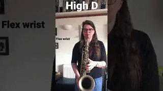 High D on TENOR SAX -palm key D technique