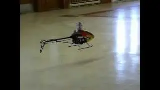 T-REX 550E V2 Flybar Vol inaugural setup gyro