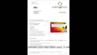 How to Order Your WakeUpNow Visa Debit Card Subtitled Review