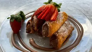 Sweet little Nutella Cannoli bites - alcohol free recipe #dietstartsmondayclub