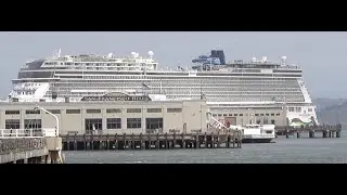 NORWEGIAN ENCORE. View from Pier 14. April 16, 2025 San Francisco CA.