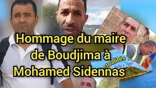 le maire de Boudjima rend hommage &agrave; Mohamed Sidennas