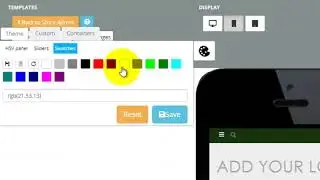 How to change the theme of a website using Mobile view