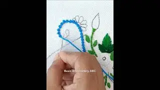 Hand embroidery!! Beautiful love design hand embroidery tutorial basic stitches for beginners #rango