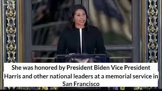 National leaders and family gather to honor Feinsteins legacy