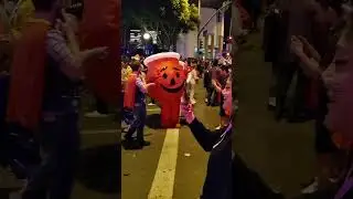 OH YEAH! KOOL-AID MAN Struts His Stuff @ West Hollywood Halloween Carnaval #wehohalloween #koolaid