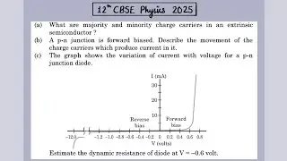 XII Physics 2025 What are maiority and minority charge carriers in an extrinsic semiconductor