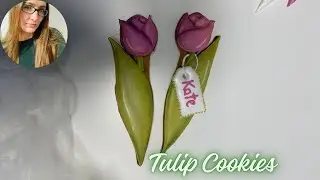 Tulip cookies decorated with Royal Icing #cookiart #cookies 