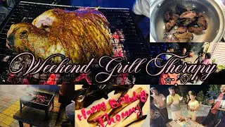 Healing Diaries Ep. 01 | Non-Stop Grilling with Family ✩‧₊˚| BBQ Night Fun🔥| birthday celebration🎂✨