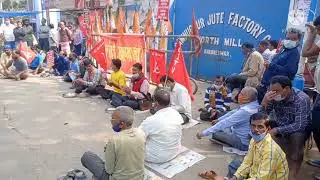 shyamnagar North jute mill band hone per majduron ka vidroh