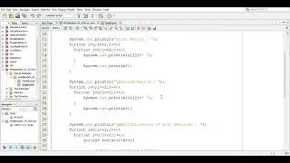 Multiplication of 2D array(OOPs) in Java | NetBeans IDE 8.2