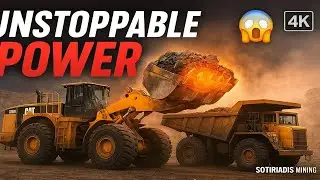 Unstoppable Power! Huge Caterpillar 992G Wheel Loader Loading Trucks in One Pass &ndash; Sotiriadis Mining