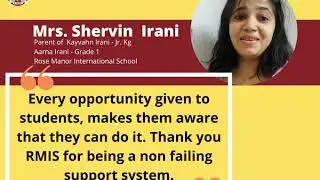 Parents Review @RMIS   Mrs  Shervin