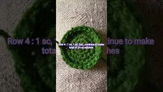Making the crochet #sunflower center #charm #tag #miniproject #musiccredittotheowner #stepbystep