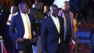 Rigathi Gachagua arrives at CUEA for the Deputy Presidential debate 2022
