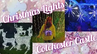 Colchester Castle Park Christmas Lights Trail | Enlightened 2024 | Flashing Lights Warning!