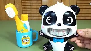 🐼 Panda & Street Food Learning Toys 🍜 | Educational Toy Unboxing for Kids 🎒✨